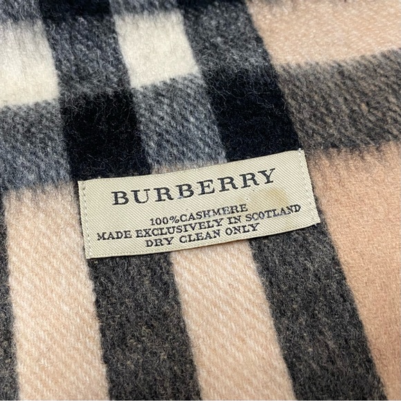 🌺BURBERRY Nova Check Cashmere wool Scarf 🧣BB2 - Picture 4 of 10